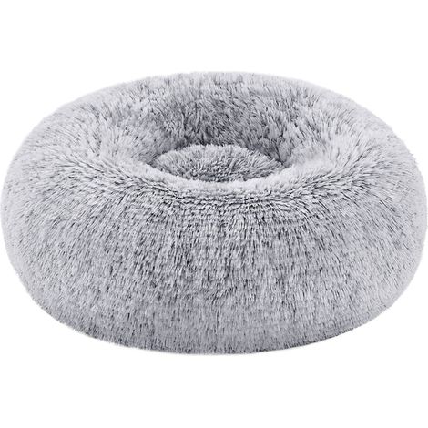 Cesta per cani lettino per gatti tessuto peluche 50 cm grigio 120006834