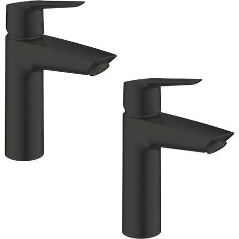 Lot de 2 mitigeurs lavabo GROHE Start noir M