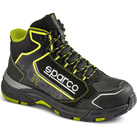 SPARCO SCARPA ALLROAD-H - Taglia: 42 - Colore: Nero / Giallo Fluo