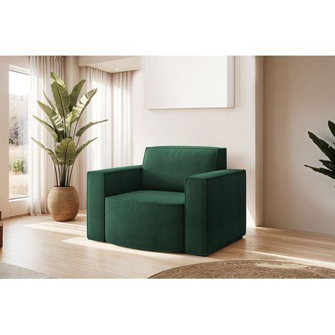 Sessel Designersessel PALMA in Stoff Noel Grün (1/2)
