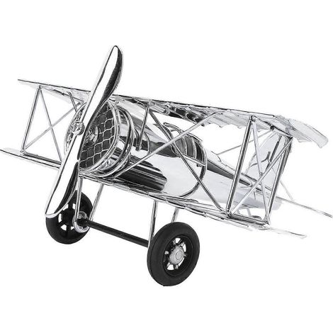 Großes Vintage-Flugzeugmodell, Simulation, Retro-Eisenflugzeug-Ornament, dekoratives Flugzeug-Heimdekor