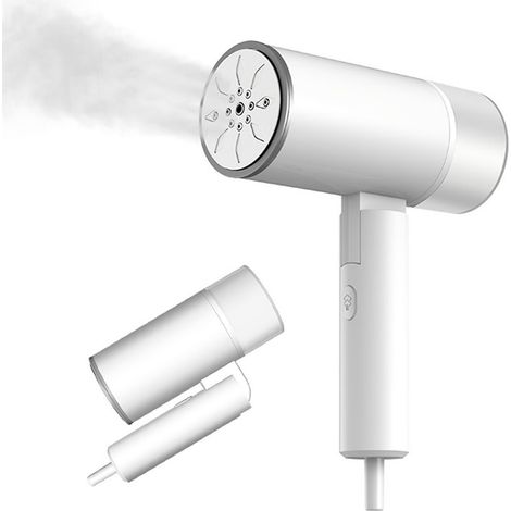 1200 W, 200 ml, 20 Sek. Schnellladefunktion, vertikal/horizontal faltbar, kompakt, ABS, weiß, mit Bürste und Wandhalterung (1/5)