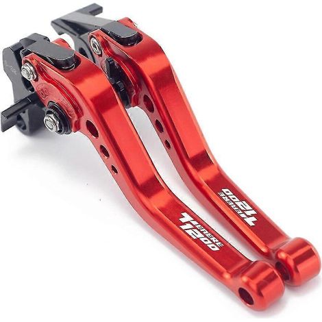 Verstellbare Brems- und Kupplungshebel für Yamaha Super Ténéré/XT1200ZE (2012–2022, 2019, 2018): Rot (1/4)