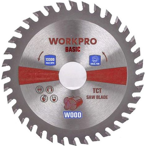 Disco de sierra circular TCT para madera, ø115 x 22,2 mm x 36 dientes
