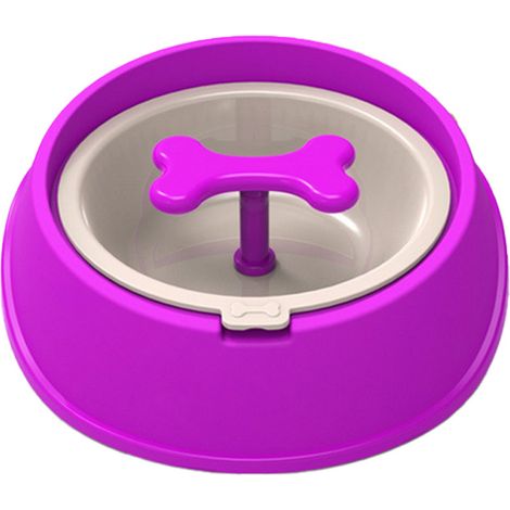 Gamelle pour chien avec os rotatif, anti-étouffement, pour aliments lents, anti-obésité, pour petits chiens (1/5)