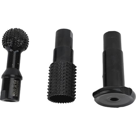 Têtes de meulage sphériques cylindriques en forme de T, fraises rotatives de 100mm, accessoires de tête de meuleuse d'angle 3 pièces (1/4)
