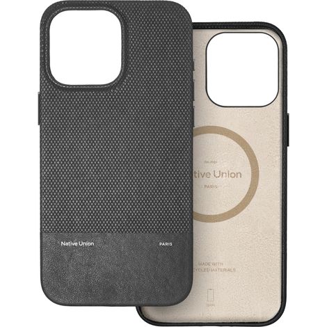 Funda Native Union (RE) Classic - Funda protectora compatible con MagSafe para iPhone 16 Pro Max (negra) (1/5)