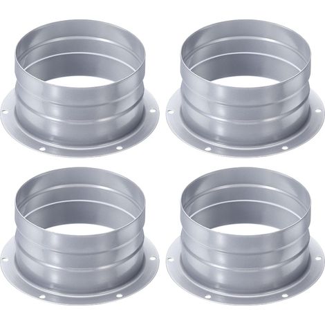 Lot de 4 Raccord de Conduits Bride de 4 Pouces Plaque de Montage (1/5)