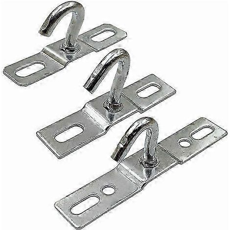 [Lot de 20] Crochets de plafond 70 mm, plaque de base pour plafonnier, fixation à vis, en fer galvanisé robuste, compatibles avec les lampes IKEA européennes. (1/4)