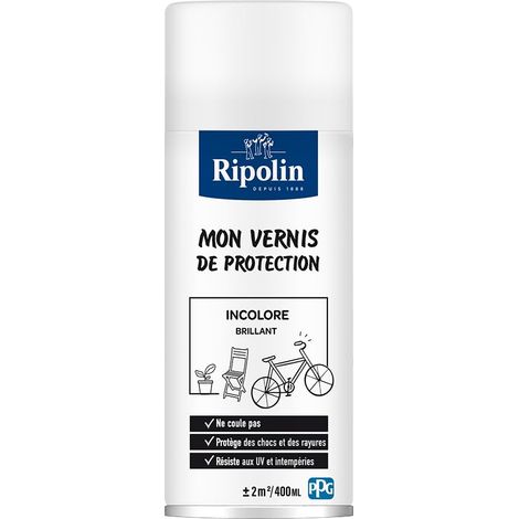 Solution Vélo, Aérosol Vernis Incolore Brillant Incolore 400 ml (1/5)