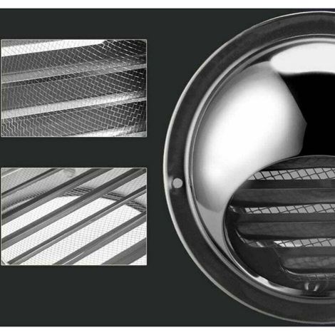 Grille D'aération Vmc - Acier Inoxydable - Diamètre 100 Mm - Pour Systèmes De Ventilation - 1 Pièce (1/4)
