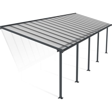 Palram - Canopia | Pergola Olympia Marquesina De Aluminio 980X294 Gris (1/5)