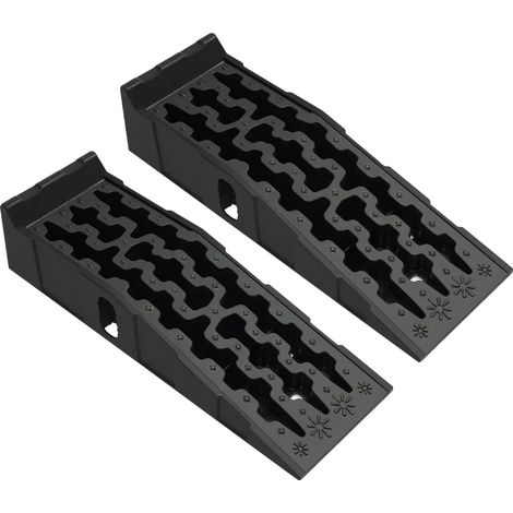 Rampes de voiture, lourdes, design antidérapant, noir (1/2)