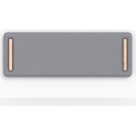 Cabecera de cama de tela gris 160 cm - Katia