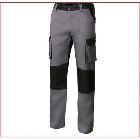 PANTALÃ“N BICOLOR GRIS/NEGRO T-34 - VELILLA