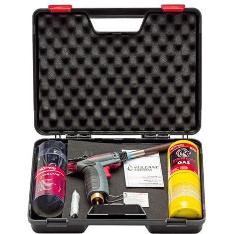 Guilbert Express – Chalumeau soudeur bi-gaz Vulcane express nomad – Lance spéciale clim pour tubes Ø 35 mm – Cartouche gaz MAP//PRO™ – 486