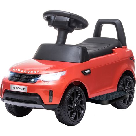 Voiture électrique Land Rover sous licence, 6 V, à pousser, vitesse de 3 km/h, rouge (1/5)