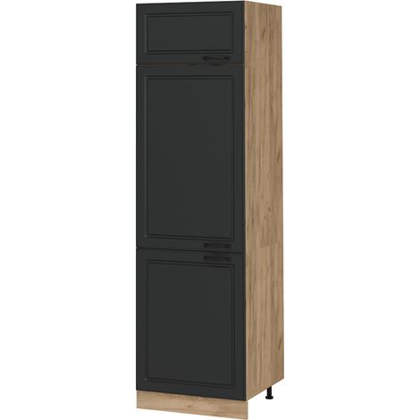 Armadio frigorifero R-Line, Antracite casa di campagna, 60 cm, Vicco