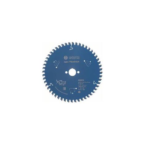 Bosch – Lame de scie circulaire 165mm pour aluminium – 52 dents – Ø alésage 20mm – Largeur de coupe 2.6mm – Longévité Microteq