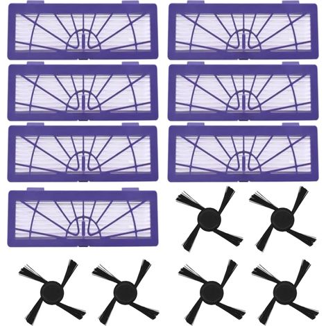 Compatible avec les accessoires pour aspirateurs robots Neato séries D/BV/XV : kit d'accessoires et brosse principale (1/5)