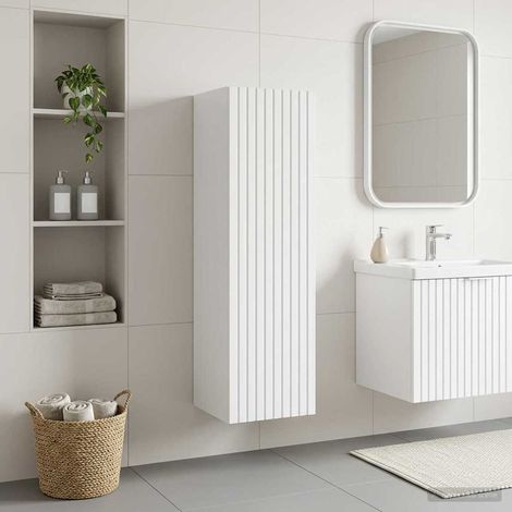 Mueble de baño montado en la pared Brillante