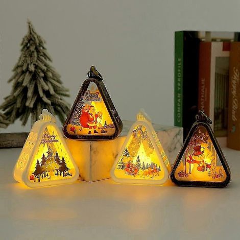 4er-Set Weihnachtsgeschenke 2026, Retro-Nachtlichter, leuchtende Weihnachtsdekorationen, Geschenkideen für Freunde (1/5)