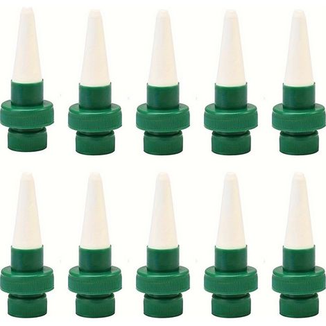 10 pièces,Système d'arrosage automatique des plantes,système d'arrosage automatique des fleurs et piquets 'irrigation goutte à goutte en céramique pour une utilisation intérieure et extérieure (1/5)
