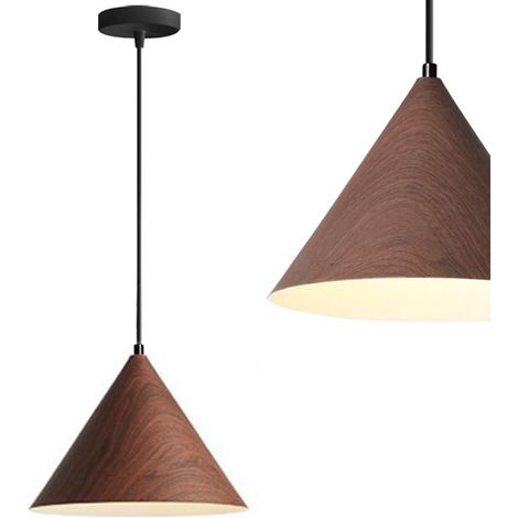 DECKENLAMPE APP1443-1CP DARK WOOD