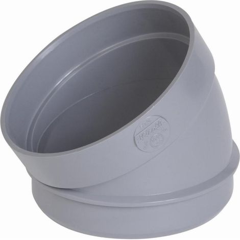 Sector de codo de PVC de drenaje macho - hembra 30° - ∅100