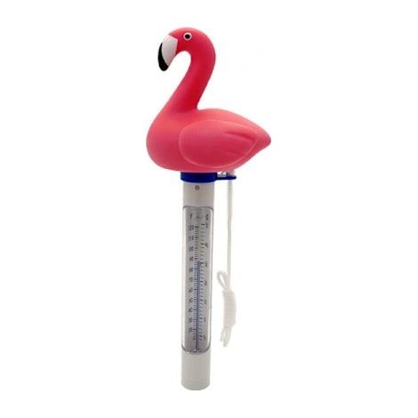 Thermomètre flottant rose pour piscine, permettant de mesurer la température de l'eau des piscines, spas, jacuzzis et aquariums.-AquaForge (1/4)