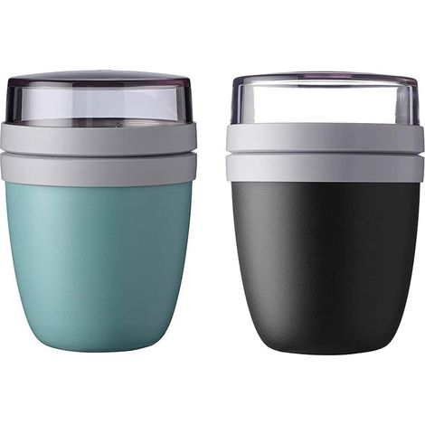 Mug à emporter 2 pièces (bleu noir)-Fei Yu