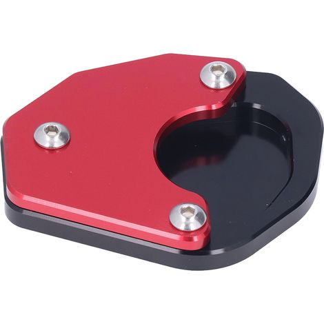 Support Moto Trident 660 2021-2022 Plaque d'Appui Béquille CNC Alliage Aluminium Extensible Stationnement Stabilisateur Rouge