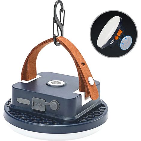 Lanterne de camping à LED super lumineuse, portable, indispensable lors de l'ouragan, des tempêtes, des pannes, des urgences, des lampes de camping portables et rechargeables 40 W (1/5)