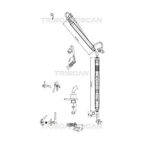 Tuyau hydraulique, direction TRISCAN 8516 29076 AUDI 8K1 422 893 CA