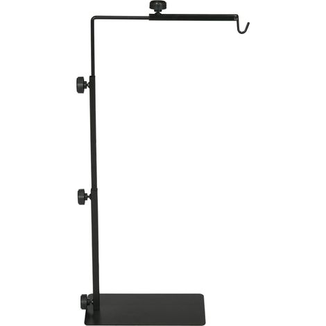 CHICFURN Soporte ajustable para lámpara calefactora de terrario 40x15x95 cm acero negro (1/5)