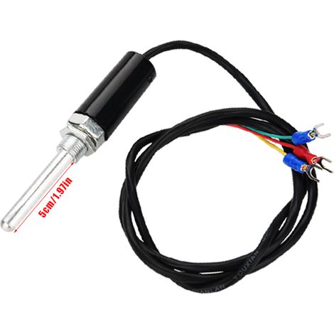 Thermoelementsensor Typ PT100 mit Edelstahlkabel (50 mm) (1/5)
