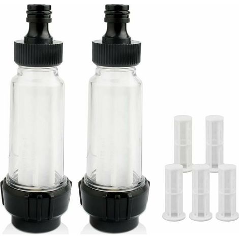 Filtre à eau pour nettoyeur haute pression Kärcher, raccord 3/4, lot de 2 filtres avec connecteurs, maille 5 (1/5)