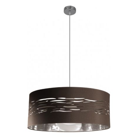 FABRILAMP Fog Pendelleuchte 1xE27 Braun Chrom Silber 50D
