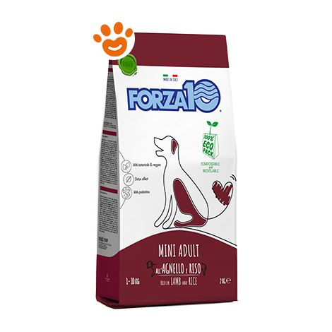 Forza10 Dog Maintenance Mini Adult Agnello e Riso  - Forza10 Dog Maintenance Mini Adult Agnello e Riso - Sacco Da 2 Kg