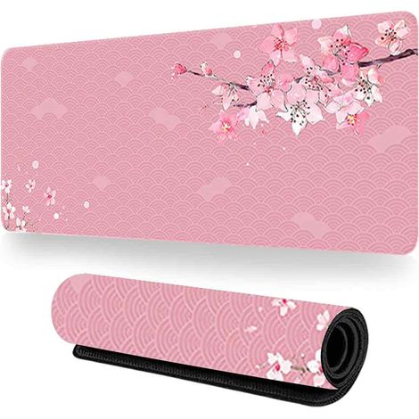 Sous-Main - Tapis de Souris Antidérapant - Protection Bureau 80 x 30 cm - Rose - 1 Pièce