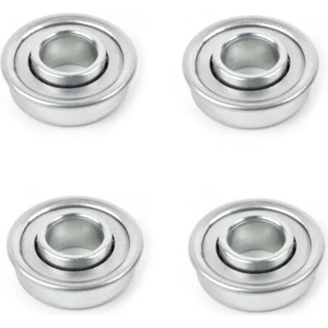 Roulement de roue pour tondeuse à gazon, lot de 4, universel, dimensions 12,7x28,6x31 mm (1/4)