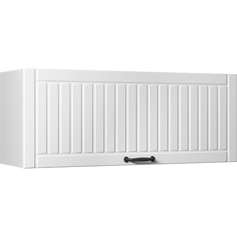 Hängeschrank Fame-Line, Weiß Landhaus/Weiß, 100 cm, Vicco (1/5)