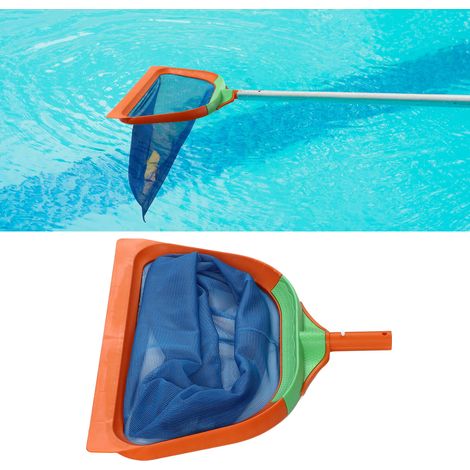 Balai Écumeur de Piscine avec Cadre Plastique, Filet de Remplacement pour Nettoyage Piscines, Jacuzzis, Spas et Fontaines (1/5)