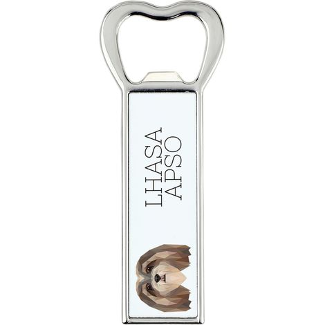 Lhasa Apso - abrebotellas con foto e inscripción para cerveza Art-Dog (1/5)
