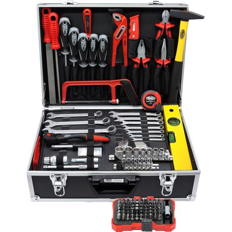 Coffret à outils 74548 – Malette complète 164 pièces – Acier chrome-vanadium – Dimensions 46x36x15,2 cm – Poids 8,3 kg – Famex (1/5)