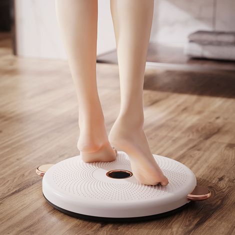 Planche de torsion en PP et ABS antidérapant, facile à utiliser et légère, pour la musculation du tronc (blanc). (1/5)