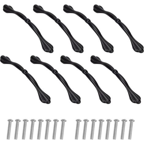 Poignee de Meuble Vintage,Poignée de Traction Laiton Antique Meubles,Boutons Avec Vis,pour Meubles de Cuisine Armoire Tiroir Commode Porte (Poignée de porte-C8) (1/5)