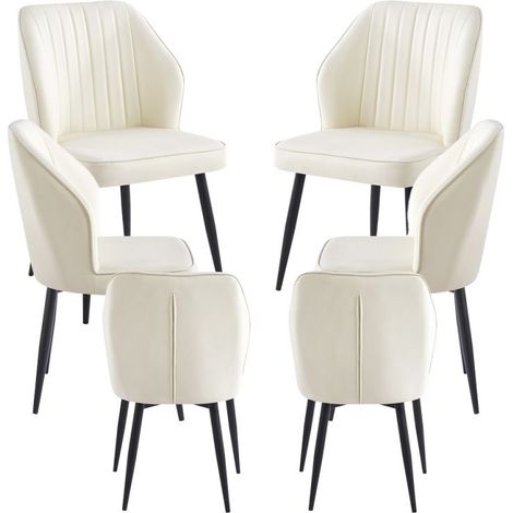 Packs Sillas Comedor - Pack 6 Sillas Wenye - Blanco (1/5)