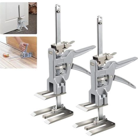 Set of 2 labor-saving hand levers, arm with scale, height regulator for ceramic tiles, laboratory jump arm, manual steel lifting tool (1/4)