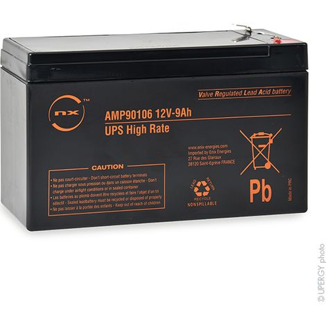 Batterie onduleur 12V 9Ah – Technologie plomb étanche AGM – Dimensions 151x65x99mm – Poids 2,39kg – Compatible avec modèles CSB, AJC, APC – Enix Energies (1/3)
